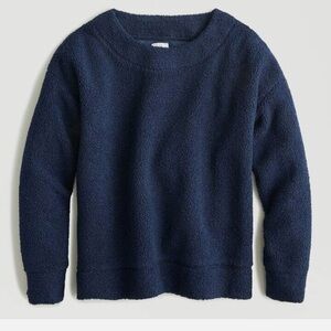 J.CREW Teddy cropped sherpa pullover sweatshirt sweater